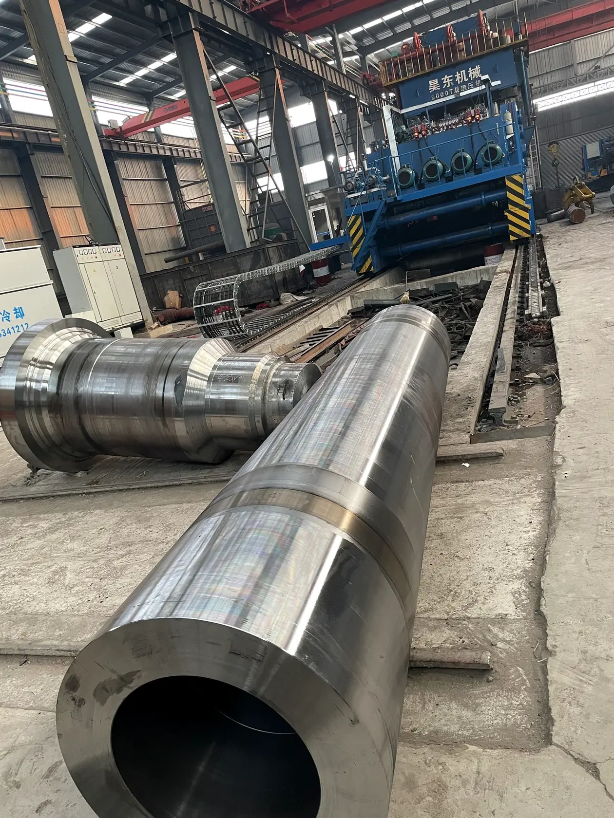Large hollow shaft forging